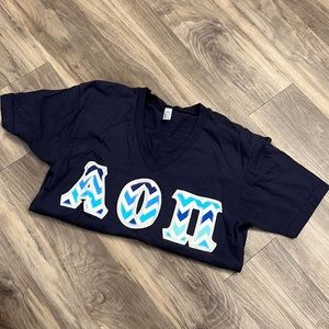 Alpha omicron pi stitched t shirt